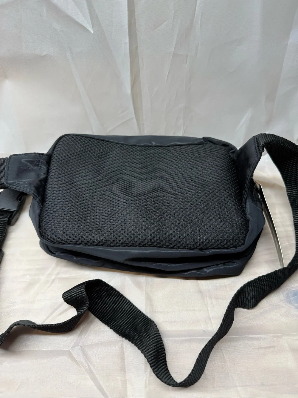 RBX Active Black Waist crossbody bag with Front Zip Pockets